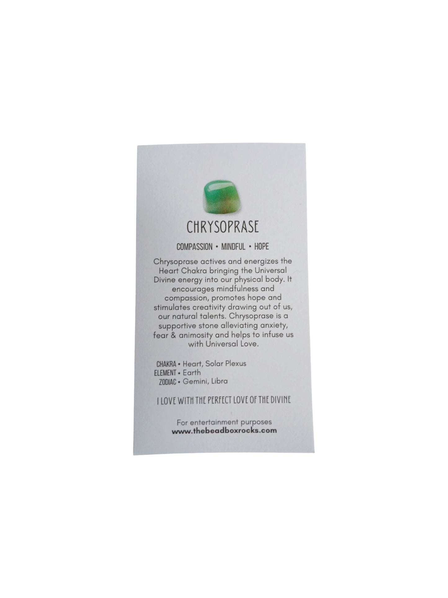 Chrysophrase Gemstone Bracelet