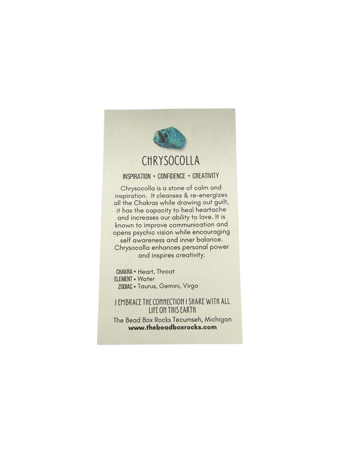 CHRYSOCOLLA Gemstone Bracelet