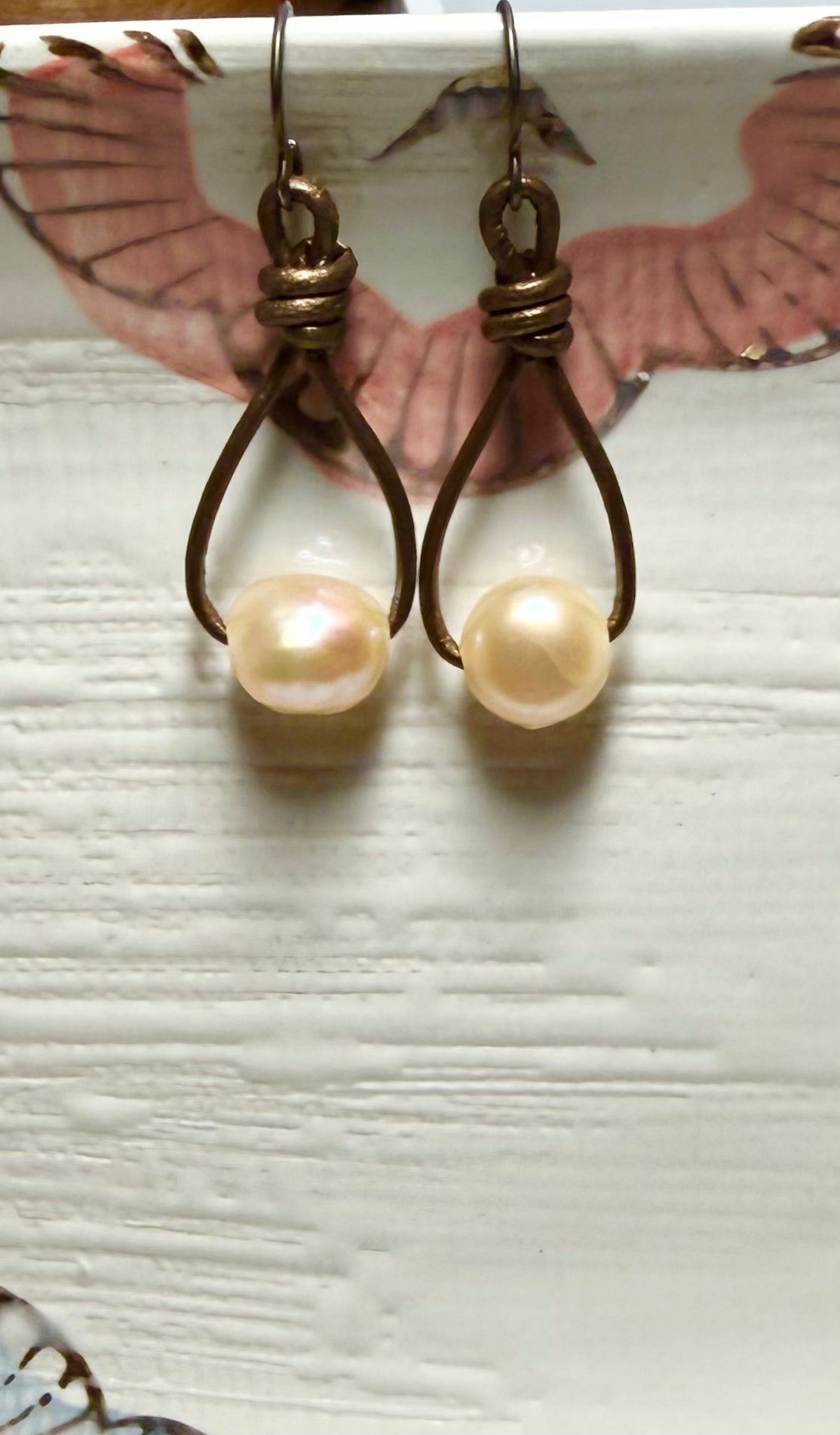 DIY FW Pearl & Leather Knotted Earring Kit