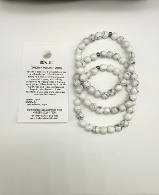 Howlite Gemstone Bracelet by David and Mom