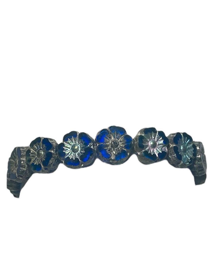 Czech Glass 9mm Hibiscus Flower Bead/16ct.