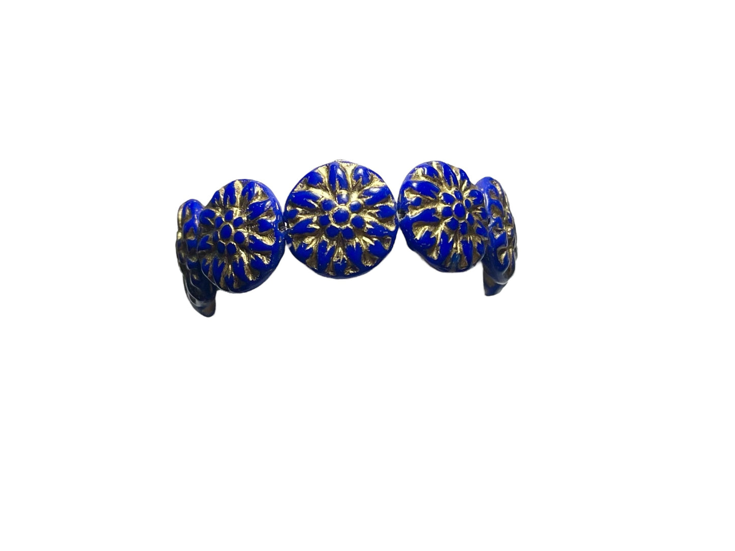 Czech Glass 14 mm Dahlia Beads/10ct