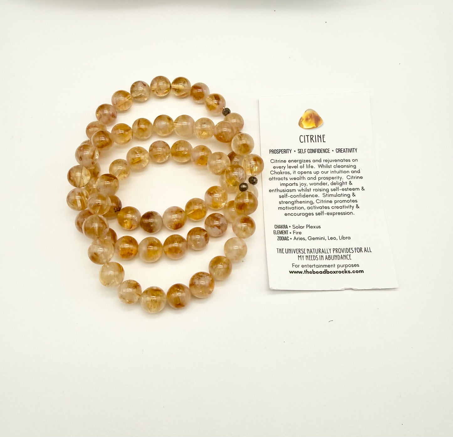 Chunky Natural Citrine Bracelet by David and Mom