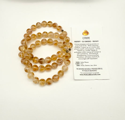 Chunky Natural Citrine Bracelet by David and Mom