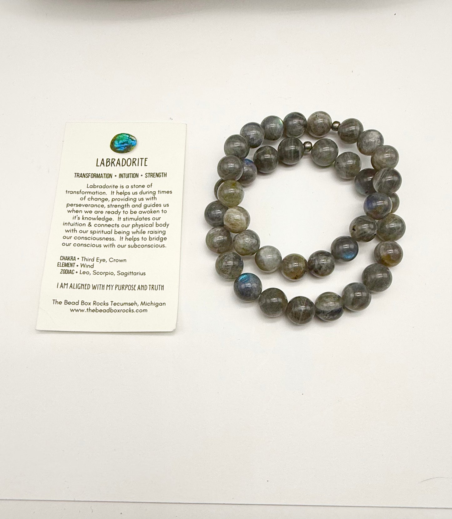 Labradorite Slip-on Bracelet by David
