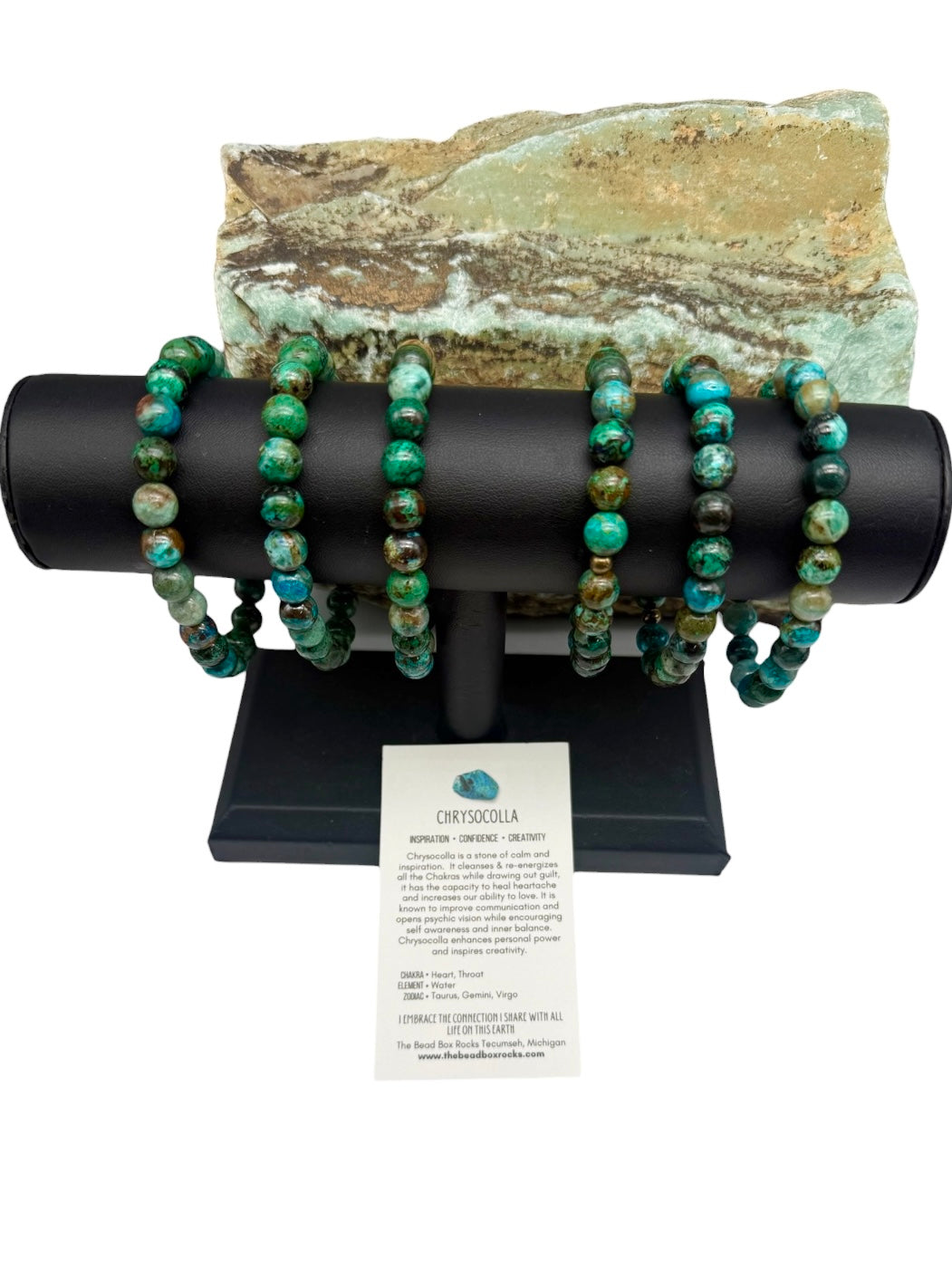 CHRYSOCOLLA Gemstone Bracelet