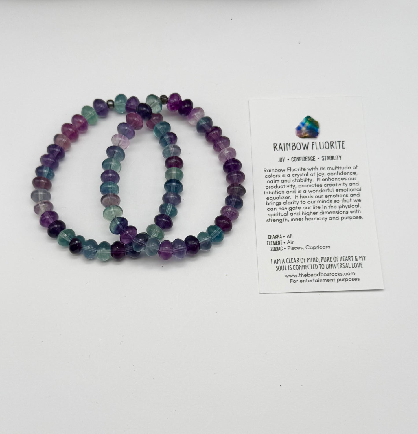 Rainbow Fluorite Bracelet by David