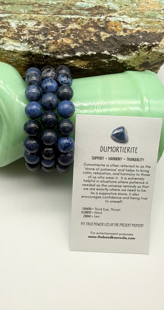 Dumortierite Gemstone Bracelet by David