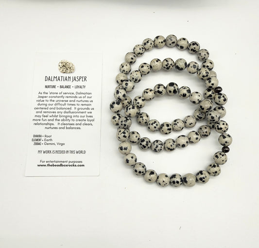 Dalmatian Jasper Bracelet by David & Mom