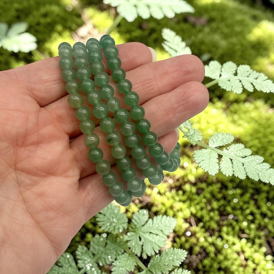 Green Aventurine Slip-On-Stretch Bracelet