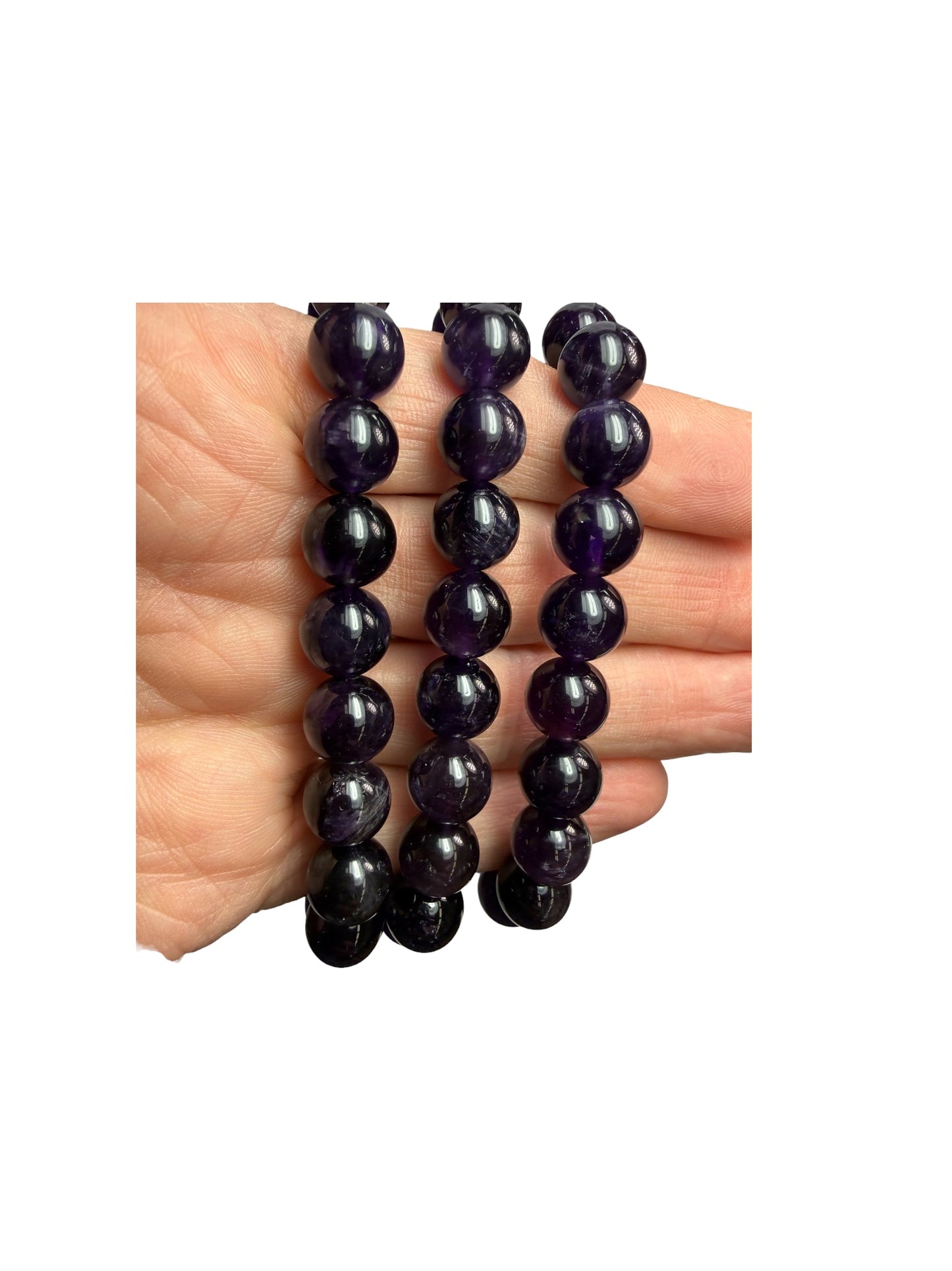Amethyst stretch slip-on Bracelet