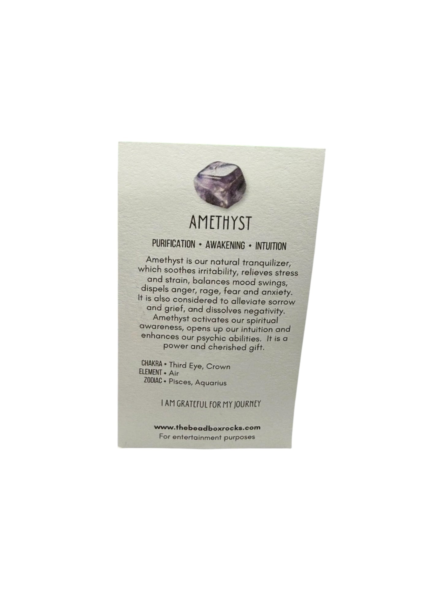 Amethyst stretch slip-on Bracelet