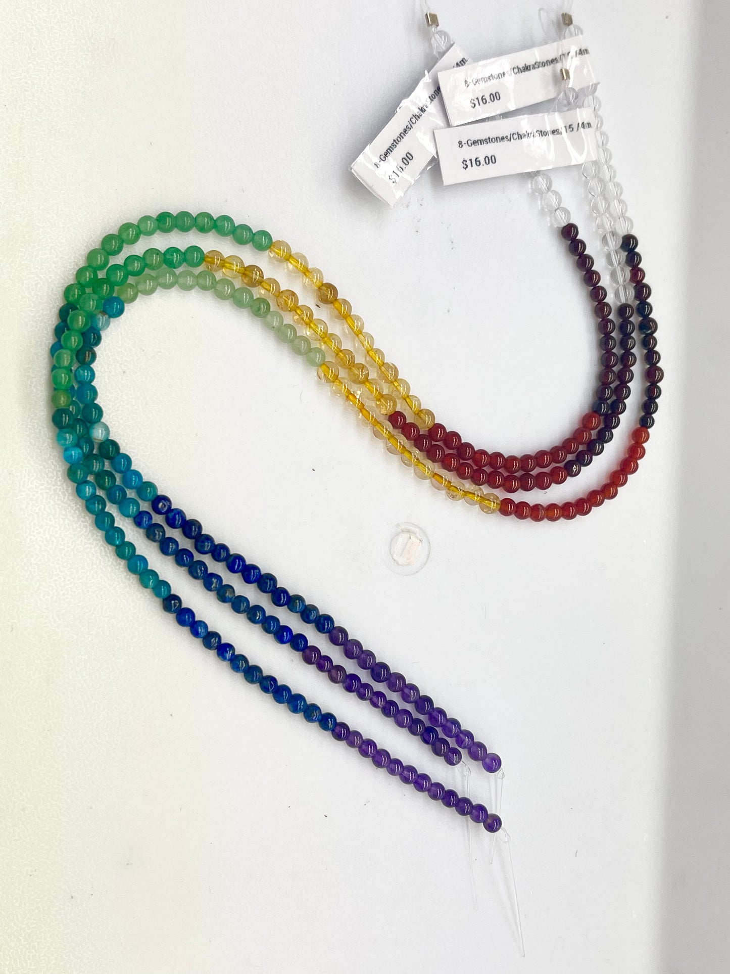 Chakra Strand, 8-Gemstones In One Strand