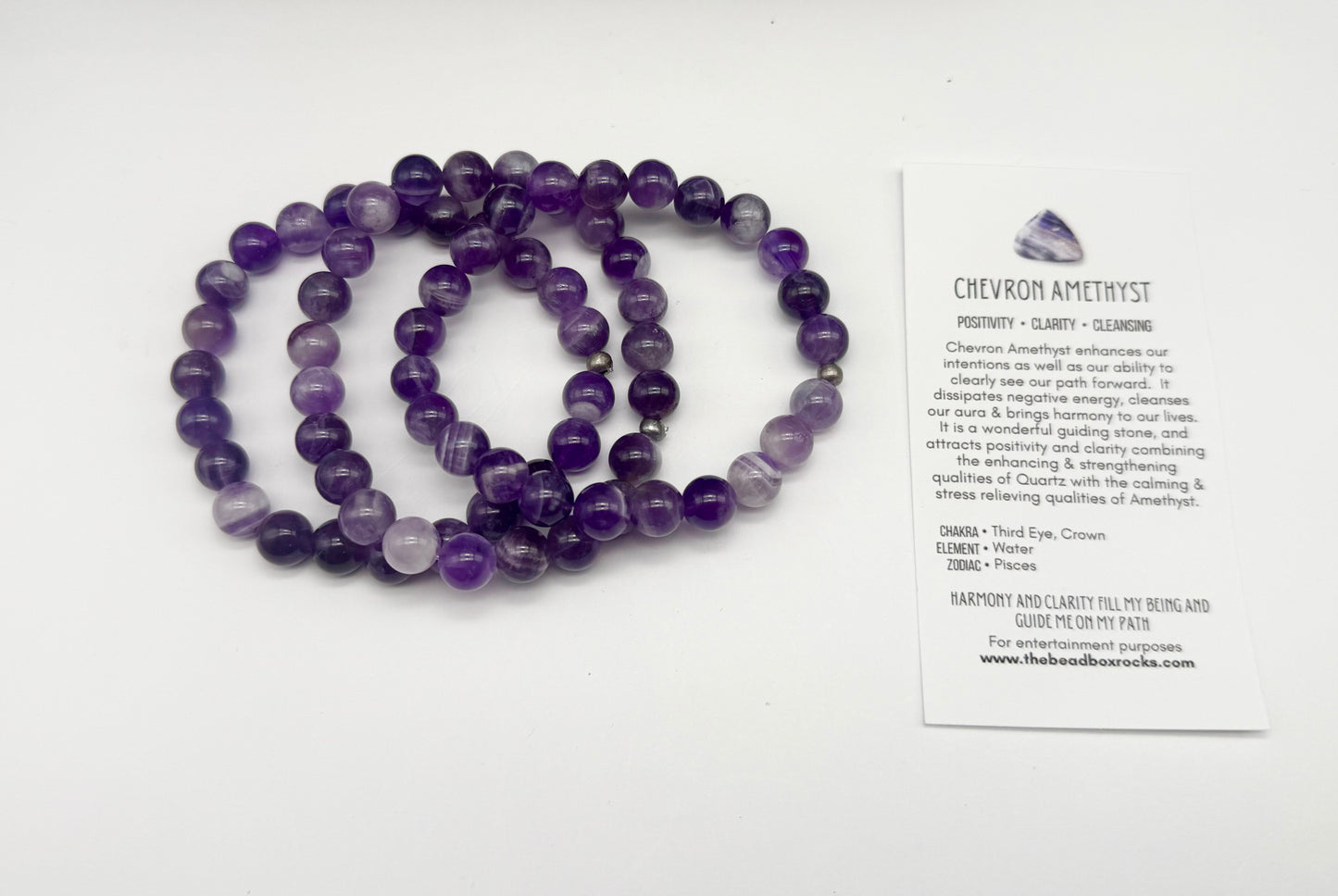Chevron Amethyst Bracelet by David